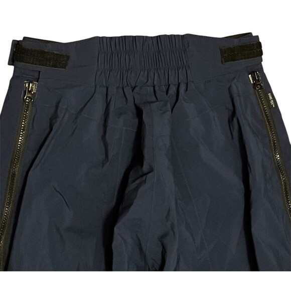 MARMOT Gore-Tex Snowboarding Pants Navy Blue Full Side Zip Knee Pads Women's Med - Picture 4 of 14